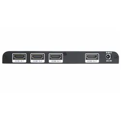 3x1 HDMI Switch/Splitter/коммутатор UHD 4 К HDMI 2,0 HDCP 2,2 3D 1080 P полный HD DVI1.0 3 в 1 с пультом дистанционного управления
