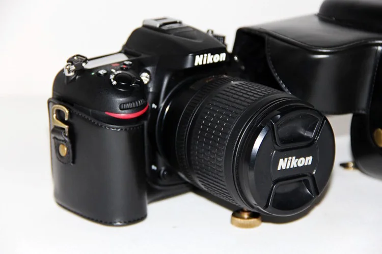 Ретро винтажный Чехол из искусственной кожи для камеры Nikon D3100 D3200 D3300 чехол сумка подходит для объектива 18-55 мм 18-105 мм