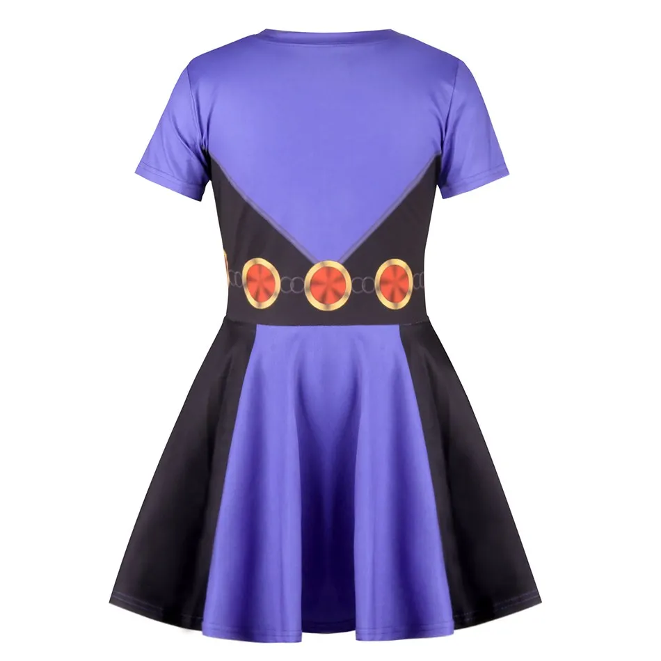 Girls T Short Sleeve Printed Swing Dress (9)