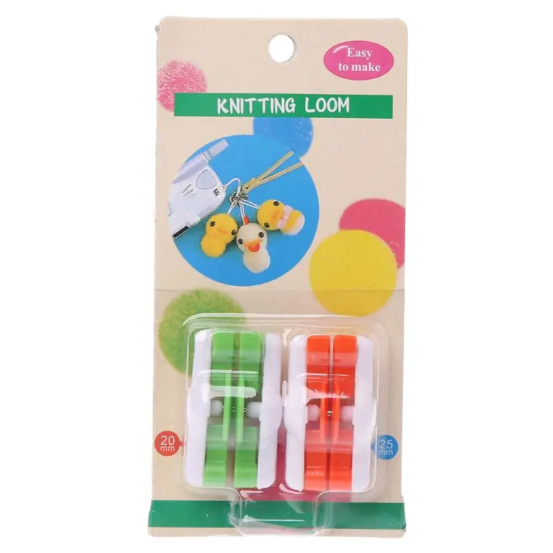 

2Pcs Pompom Maker Fluff Ball Weaver DIY Wool Yarn Crochet Knitting Decoration Loom Craft Tool Set