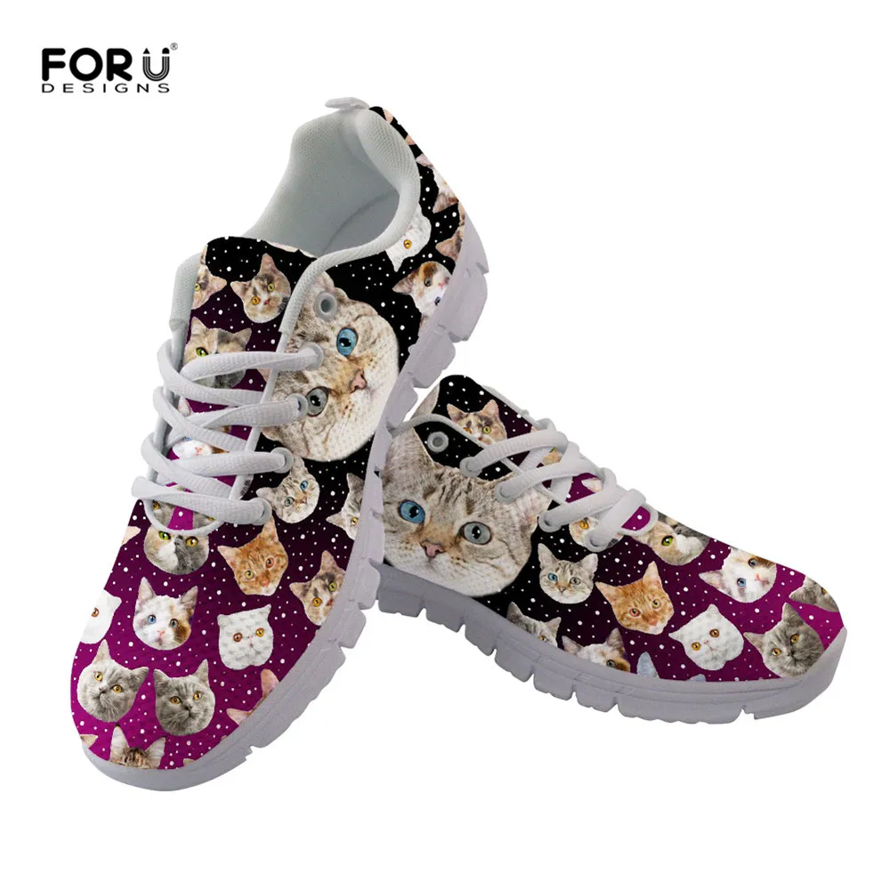 women's shoes with cats on them
