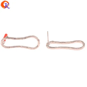 

Cordial Design 100Pcs 12*31MM Jewelry Accessories/Earrings Stud/Oval Ring Shape/Rhodium/DIY Making/Hand Made/Earring Findings