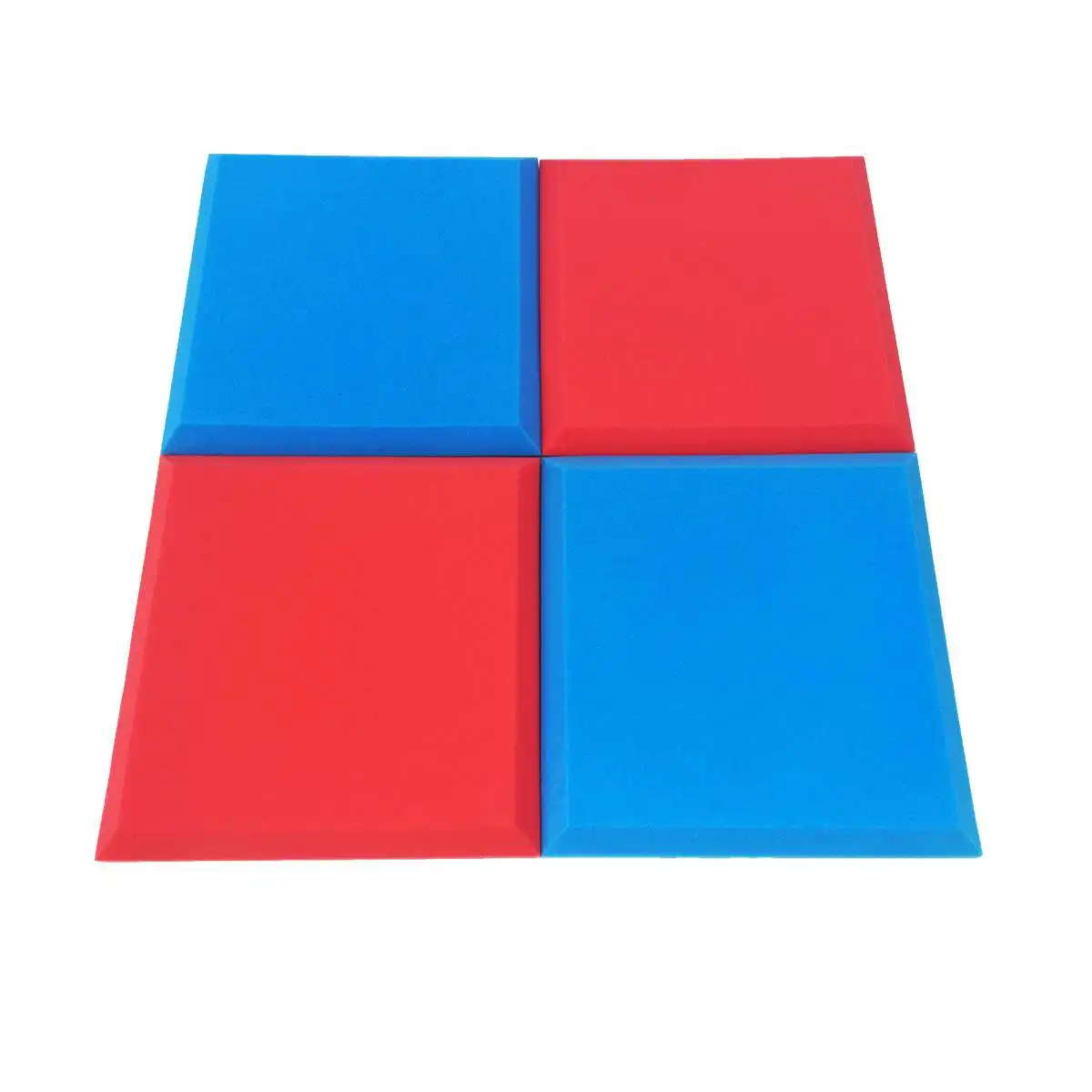 24PCs 50x50x5cm Studio Acoustic Soundproof Foam Sound Absorption Treatment Panel Tile Wedge Protective Sponge 4 Colors