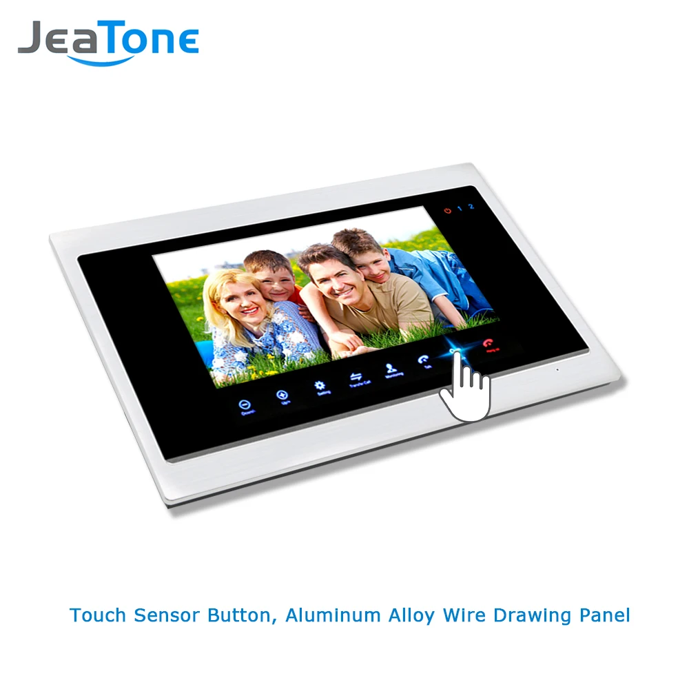 Видеодомофон JeaTone 7 &quotHD цветной видеодомофон для дома многоязычный монитор 4 и 1