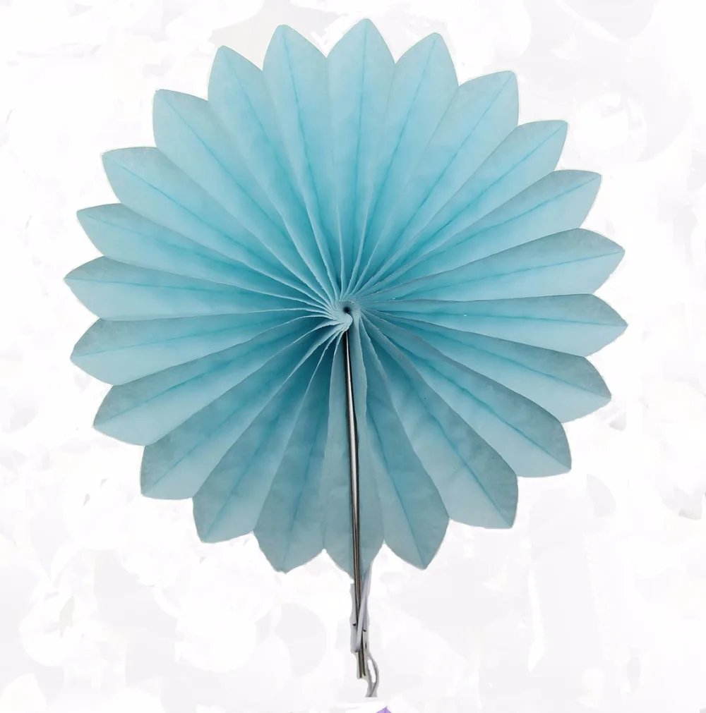 FANLUS Valentine's Day Decoration 20cm Paper Wheel Fans Pom Poms Flowers for Bridal Shower Wedding Anniversary Birthday Party  (16)