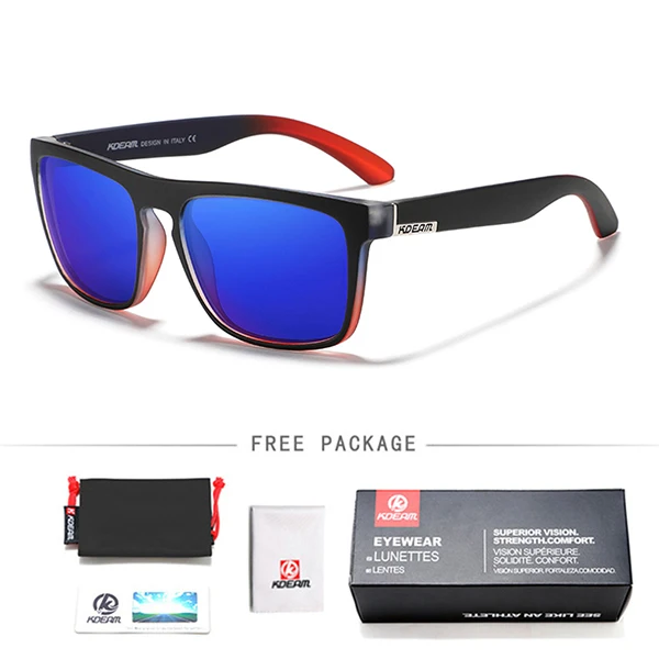 KDEAM, дизайн, поляризованные солнцезащитные очки для мужчин и женщин, УФ-блок, очки для ночного вождения, фотохромные линзы ночного видения RX110 - Цвет линз: C6