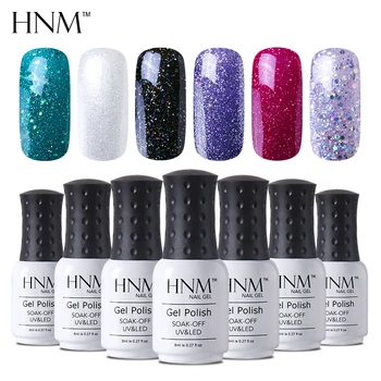 

HNM 8ML 28 Rough Color Nail Polish Hybrid Varnish Lucky Lacquer GelLak Gelpolish Semi Permanent Stamping Primer Enamel Soak Off