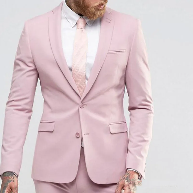 New-Arrival-Light-Pink-Men-Suit-Slim-Party-Dress-Groomsmen-Tuxedo-For-Beach-Wedding-Young-Mens (2)