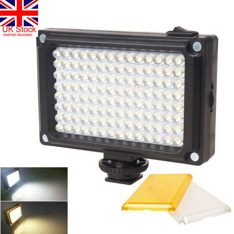 

UK Rechargable LED Video Light Lamp Photo Studio Wedding Party for DSLR Camera