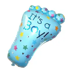 75x42 см baby shower украшения для мальчиков и девочек шарики-глобусы ноги форме вечерние украшения Воздушные шары на день рождения ребенка