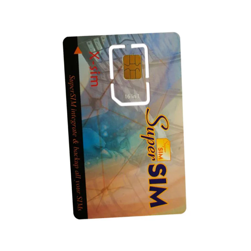 NEW 16 in 1 Max SIM Cell Phone Magic Super Card Integrate Backup all X-Sim Blank Standard Mini SIM Card ND998