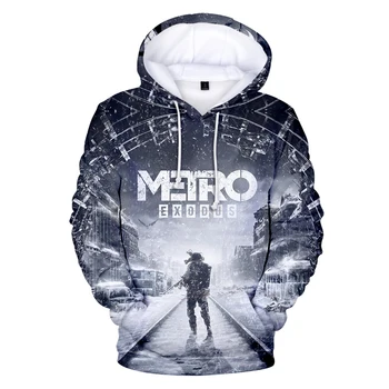 

Game Metro exodus subway leaving Hoodies sweatshirts 3D Print Boys/Girls Sweatshirts Autumn Hoodies 3D Men Casual Outwear hoodie