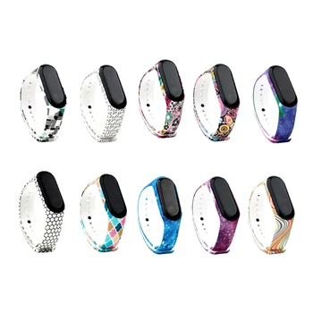 

Color For Xiaomi Mi Band 3 4 Sport Strap Watch Silicone Wrist Smart Accessories
