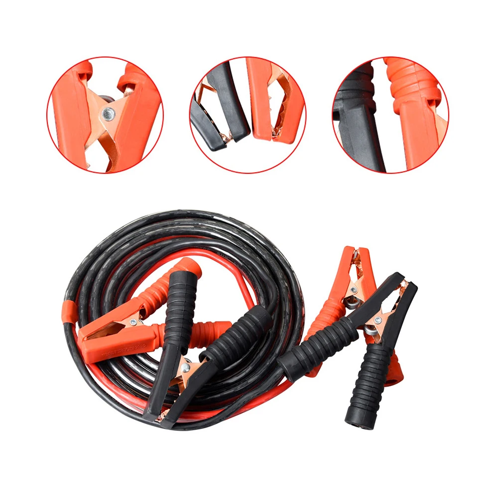 

1pc Durable Temperature 6M Emergency Cable Line Battery Line Booster Cable Line Line For Van Truck Car Emergency Copper Wire