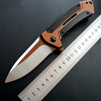 

ZT0801 Folding Knife D2 Blade Steel+Carbon Fiber Handle Ball Bearing OutdoorTactical Knives camping knives Hunting Hiking Fishi