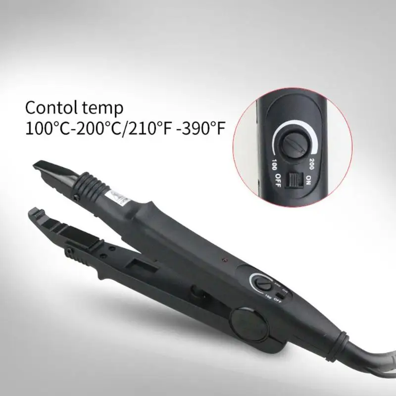 Professional Hair Extension Iron Fusion Iron Heat Connector Wand Iron Keratin Bonding Tools for Hairdressing Styling