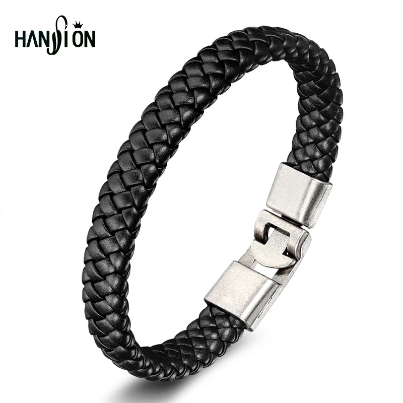Мужской плетеный браслет из ПУ кожи 21 см|bracelets for|pu leather braceletleather bracelet |
