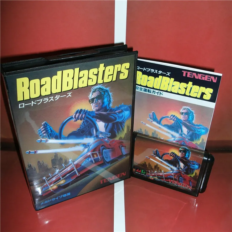 Roadblasters Япония крышка с коробкой и руководством для MD megadrive бытие игровой консоли 16 бит md карты