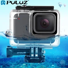 PULUZ для GoPro Чехол 45 м подводный водонепроницаемый корпус жесткий Дайвинг защитный чехол для Go Pro HERO 7 серебристый/белый крепление для камеры