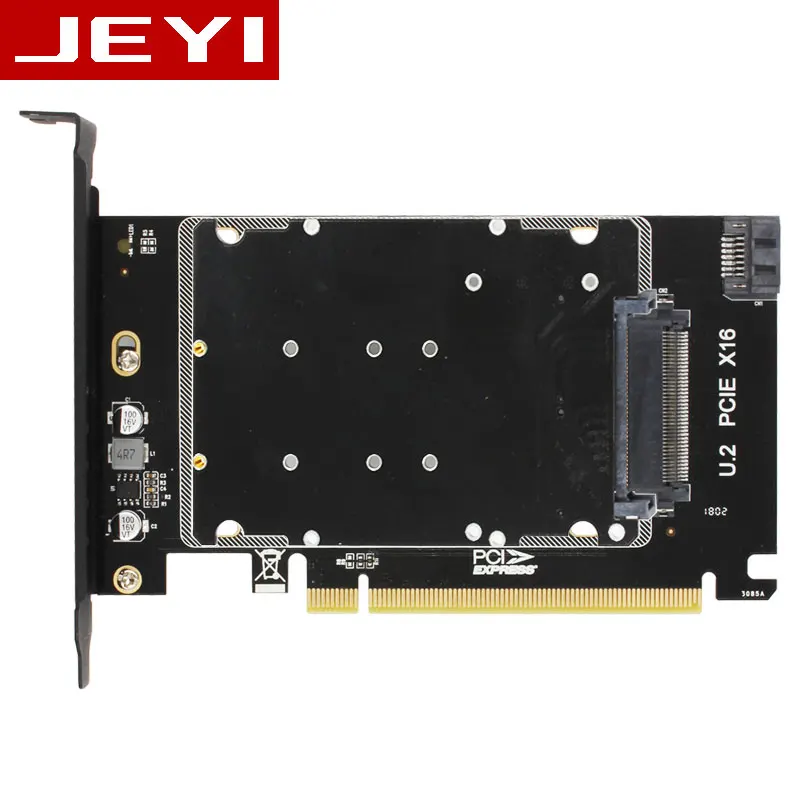 JEYI U2BOX+ U2X16 U.2 SFF-8639 адаптер PCIe U2 2,5 'SSD PCI-E X4 X16 intel PCIe3.0 PCI-E3.0 GEN3 M-KEY b-ключ карта AHCI Dual power