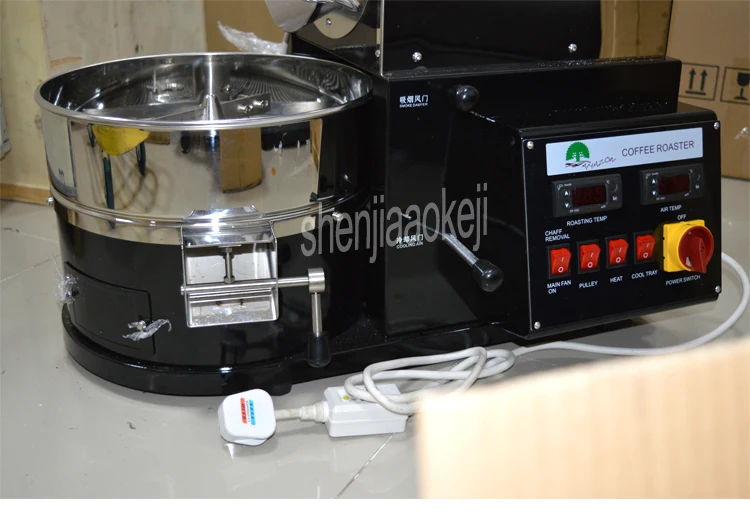 Обновленная Коммерческая кофейная обжарочная машина профессиональная кофейная жаровня машина 1000 г машина для жарки кофейного зерна 220 в 2100 Вт 1 шт