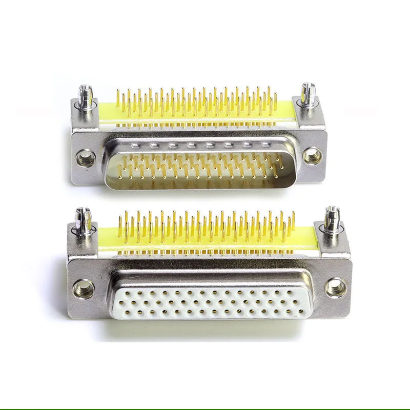 

Long Section Of Gold Plastic HDR44 Female Male DB44 3 Rows Of 44-Pin VGA Socket Looper 90 Degrees Flapper