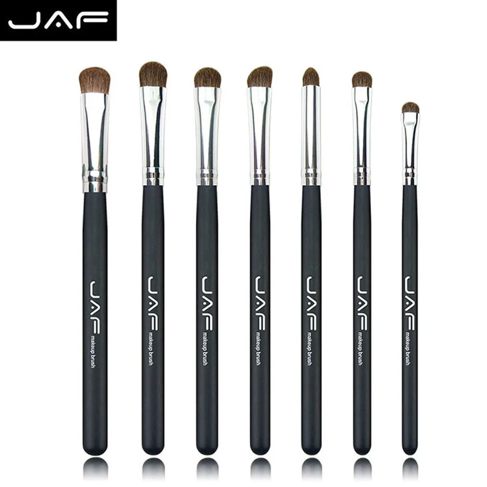 

Best Deal New JAF 7 Pcs Makeup Brush Set Professional Face Eye Shadow Eyeliner Foundation Blush Lip Makeup Brushes