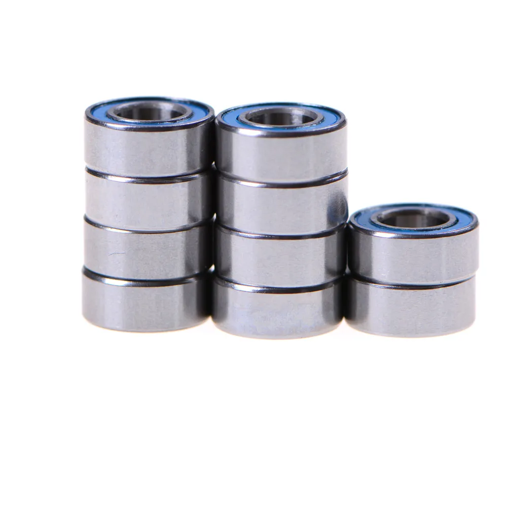 

High Quality 10PCS 5x10x4 mm metel MR105-2RS Miniature Ball Bearings Rubber Sealed Ball Bearing