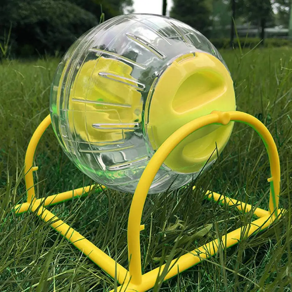 

HobbyLane Pet Training Playing Ball Set 12cm Transparent Running Ball + Ball Rack