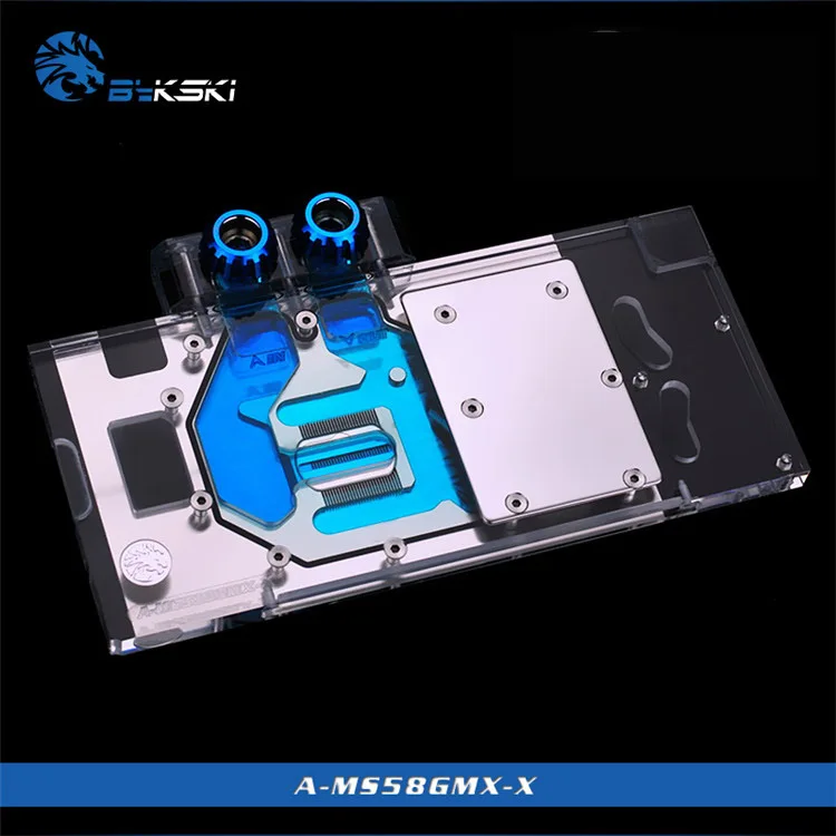  BYKSKI Full Cover Graphics Card Cooling Block use for MSI-RX480-Armor/RX-480-Gaming-X/ rx470 gaming