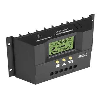 

CM3024Z PWM Intelligent Solar Panel Charge Controller Regulator LCD Display 12V 24V 30A