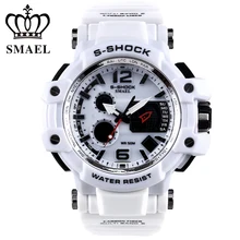 SMAEL Hommes de Montres Numérique LED Rétro-Éclairage De Mode D’origine Casual Automatique Date Mâle Horloges Électroniques Véritable Vente Chaude 1509