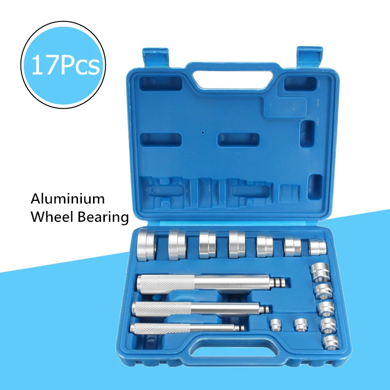 17pcs Aluminum bearing seal driver bearing race driver set Installation Removal Bush Removal Tool Kit