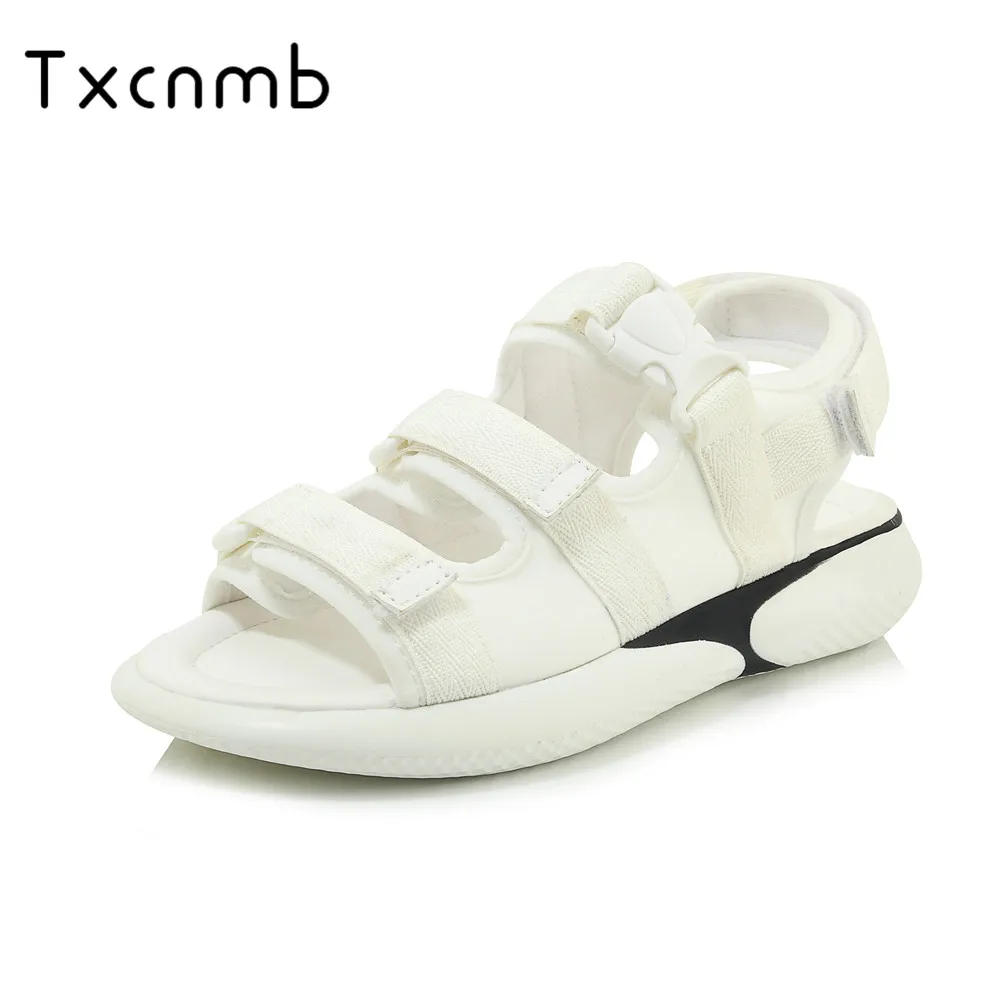 

TXCNMB 2019 high quality shoes women sandals fringe beach shoes simple fashion summer footwear female flat shoes women casual
