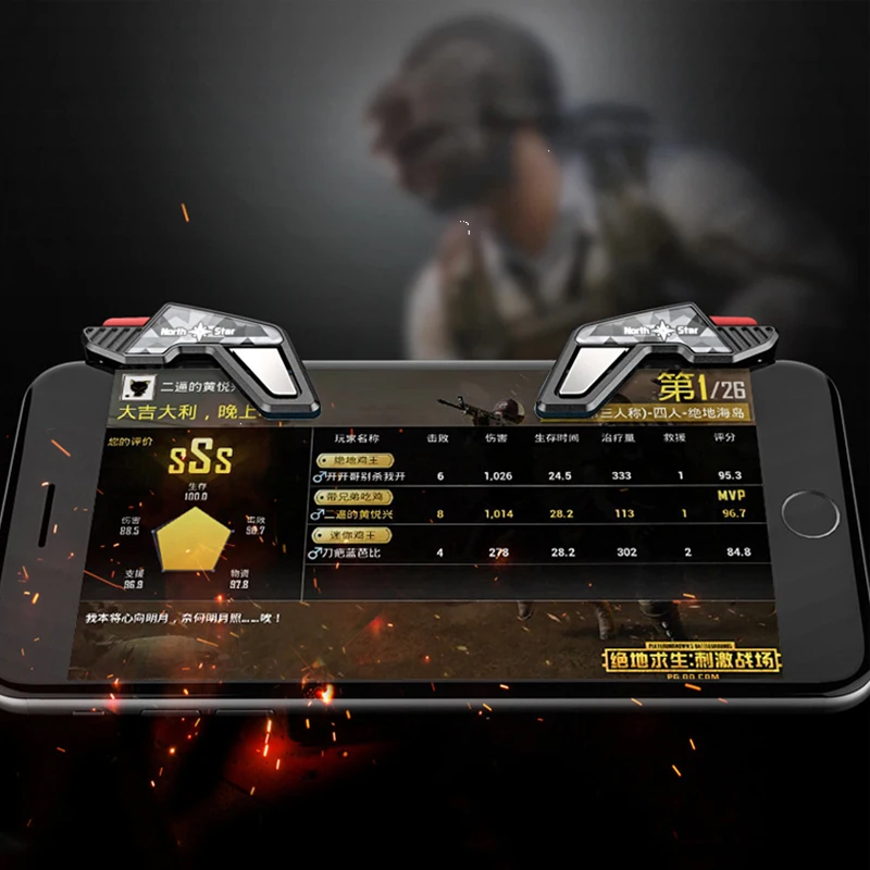  Dzhostik For Phone PUBG Joystick Max Shooter Aim L1 R1 Fire Button Triggers For Cellular Controller