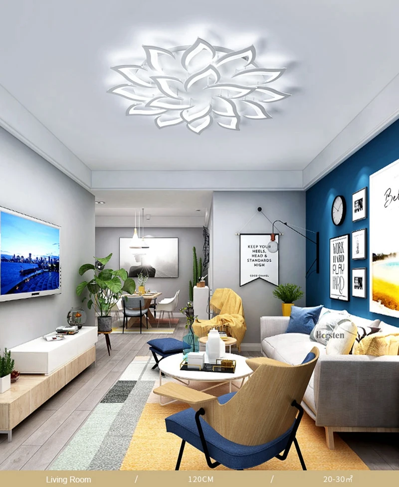Modern Ceiling Chandelier Light 10 14 18 Heads Flower LED Ceiling Chandelier Lights For Living Room Bedroom Chandelier Lighting (11)