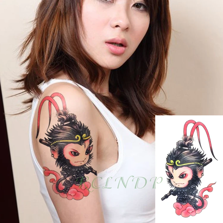 Waterproof Temporary Tattoo Sticker Sun Wukong Monkey King Cool Fake Tatto Flash Tatoo Hand Arm Foot Tato For Girl Women Kid Buy At The Price Of 1 19 In Aliexpress Com Imall Com Waterproof Temporary Tattoo Sticker Sun Wukong Monkey King Cool Fake Tatto Flash Tatoo Hand Arm Foot Tato For Girl Women Kid Buy At The Price Of 1 19 In Aliexpress Com Imall Com