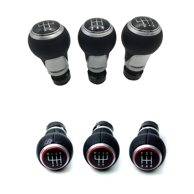 WANGXI 12MM 5 6 Gang Auto Schaltknauf,Für Audi A3 A4 S4 B6 B7,Für VW Passat  B5 3BG Passat B6 B7 CC 3C Golf 4 Mk4 Golf 5 6 Golf 7 GTI