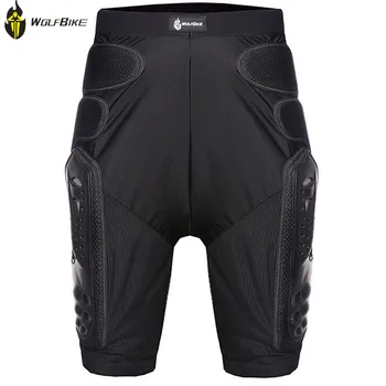 

WOLF BIKE Skiing Skating Motorcycle Protect Pants Road MTB Bike Leg Knee Pad Drop Resistance Racing Armor Pants Knee Support