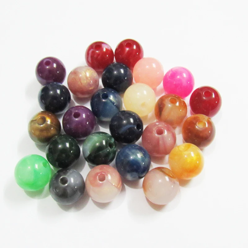 Newest ! 8mm/10mm/12mm/14mm Double Color Acrylic Imitating Stone Beads /DIY Hand Made /Jewelry Finding | Украшения и аксессуары