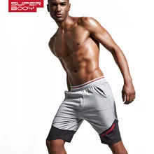 Бренд superbody мужские домашние шорты из мягкого хлопка для отдыха длиной до колена зауженное шорты
