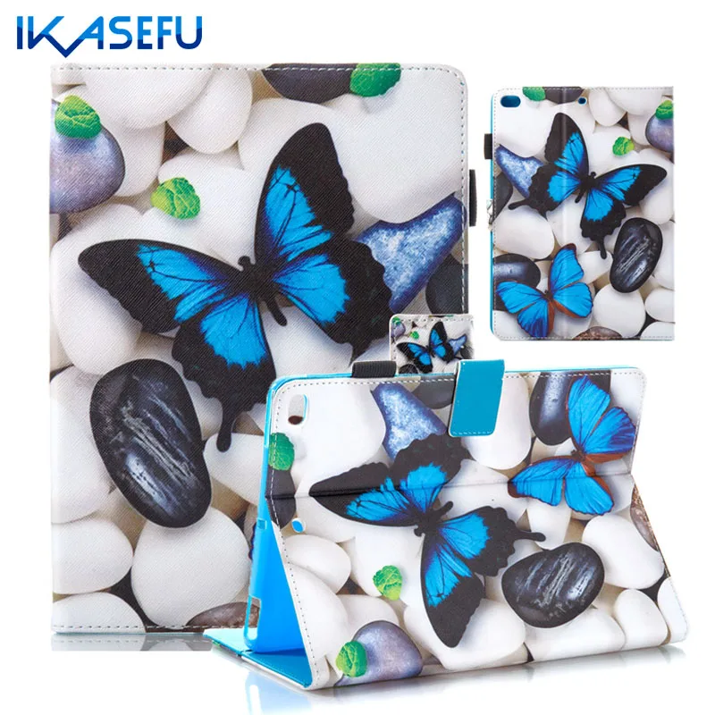 

IKASEFU PU Leather Capa Cover Case for iPad 2017 Coque Fundas Filp Stand for Apple ipad 2017 9.7 inch Soft Silicone Back shell