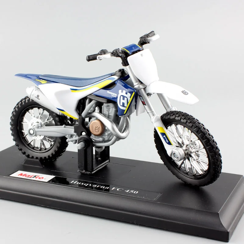 

1/18 scale mini KTM Husqvarna FC 450 Motorcycle Enduro racing Diecast modeling Motocross Replica metal auto car model Kids toys