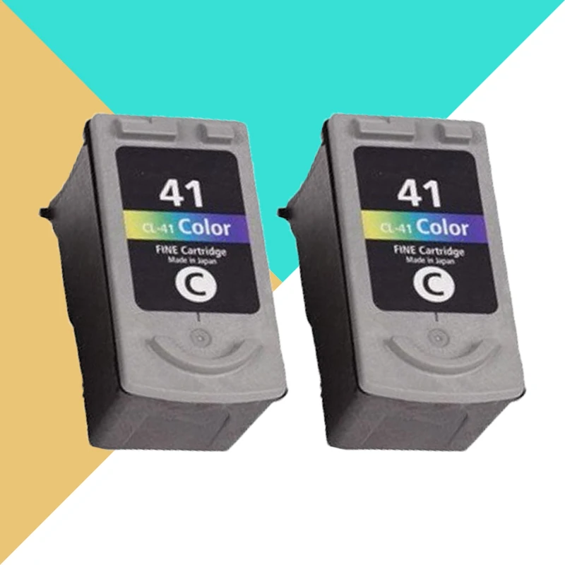 

Flash Sale 2Pks For Canon CL41 CL-41 Compatible Ink Cartridge For Canon Pixma MP140 MP150 MP160 MP180 MP198 MP210 MP220 Printer