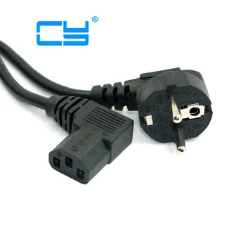 

Europe european EU plug Flat Nema 5-15P to IEC C13 Left Angled Power Cord cable adapter for LCD LED Wall Mount TV 5ft 1.5m 150cm