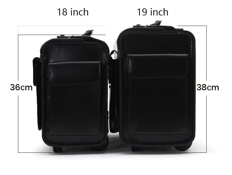 100% пояса из натуральной кожи авиации официальный высокое качество 19/18 дюймов Размеры сумки на колёсиках Spinner бренд Дорожный чемодан