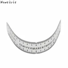 High Quality Microblading Reusable Makeup Brow Measure Eyebrow Guide Ruler Permanent Tools Wholesale Free Shipping