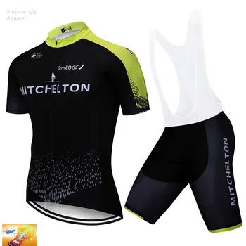 

MITCHELTON 2019 Pro Team Summer Pro Sporting UCI World Tour Cycling Jersey Bike Shorts Set Ropa Ciclismo Bicycle Clothing 16D