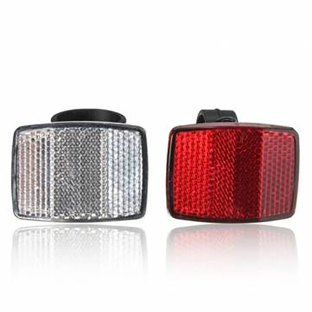 Clearance EMVANV Universal Bicycle Safety Reflector, Bike Cycling Safety Front Rear Reflectors, Red Warning Light for Bike 8