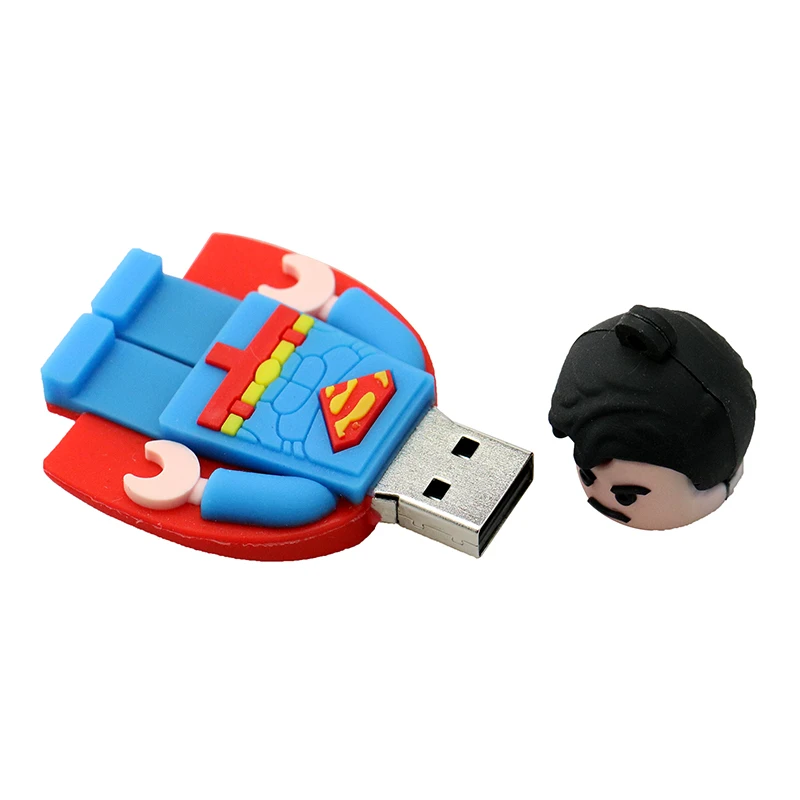 Флеш-накопитель с героями мультфильмов, Супер герои, USB флеш-накопитель, Бэтмен/Супермен, флеш-накопитель, 8 ГБ, 16 ГБ, 32 ГБ, карта памяти, 64 ГБ, 128 ГБ, флешки, Дэдпул